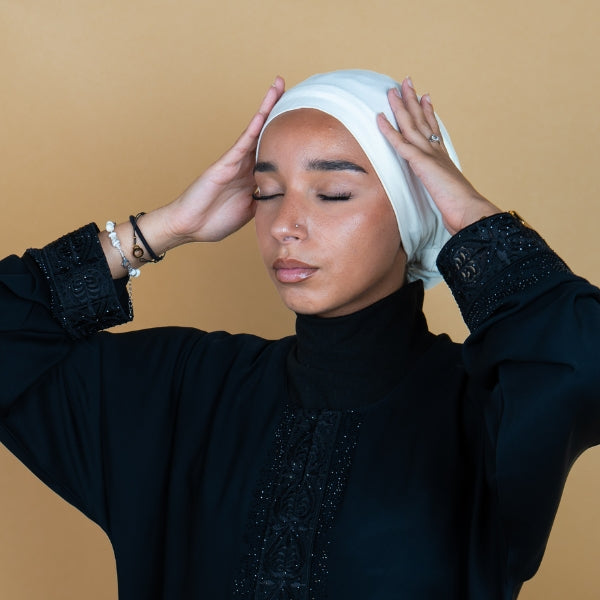 SOUS-HIJAB SOIE DE MÛRIER — pour des cheveux protégés