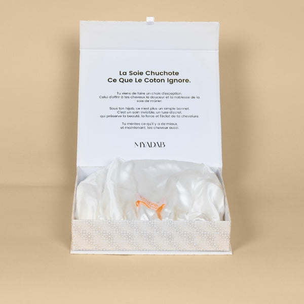 SOUS-HIJAB SOIE DE MÛRIER — pour des cheveux protégés