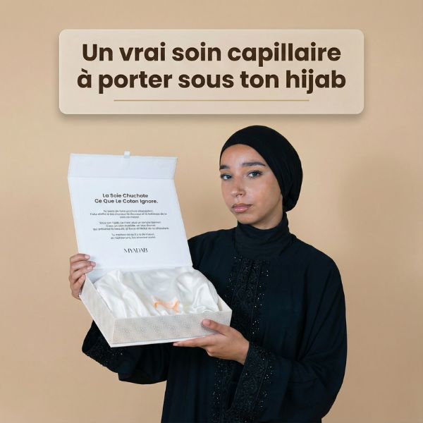 SOUS-HIJAB SOIE DE MÛRIER — pour des cheveux protégés
