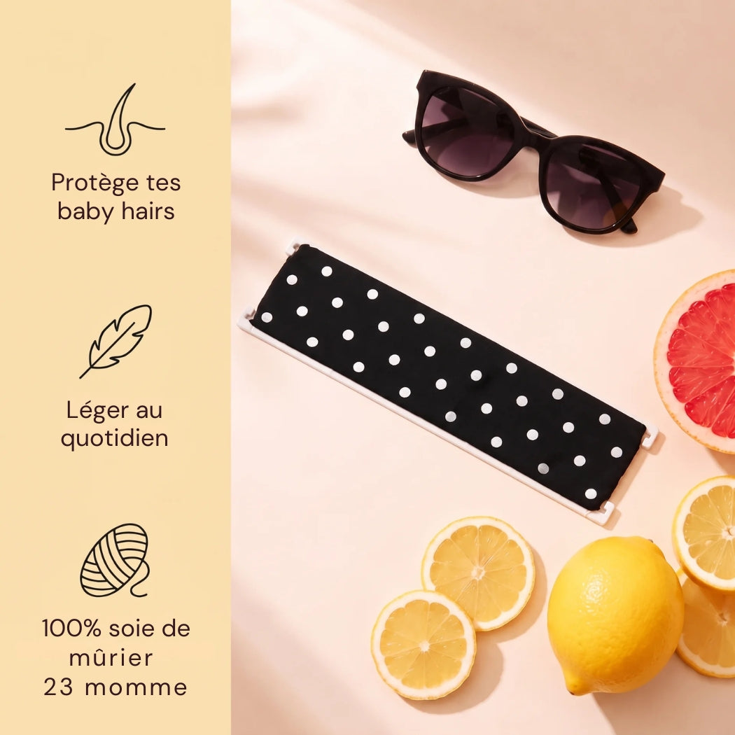 Bandeau Intérieur en Soie de Mûrier - protège les baby hairs