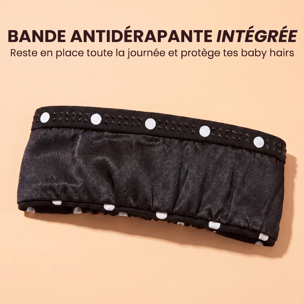 Bandeau Intérieur en Soie de Mûrier - protège les baby hairs
