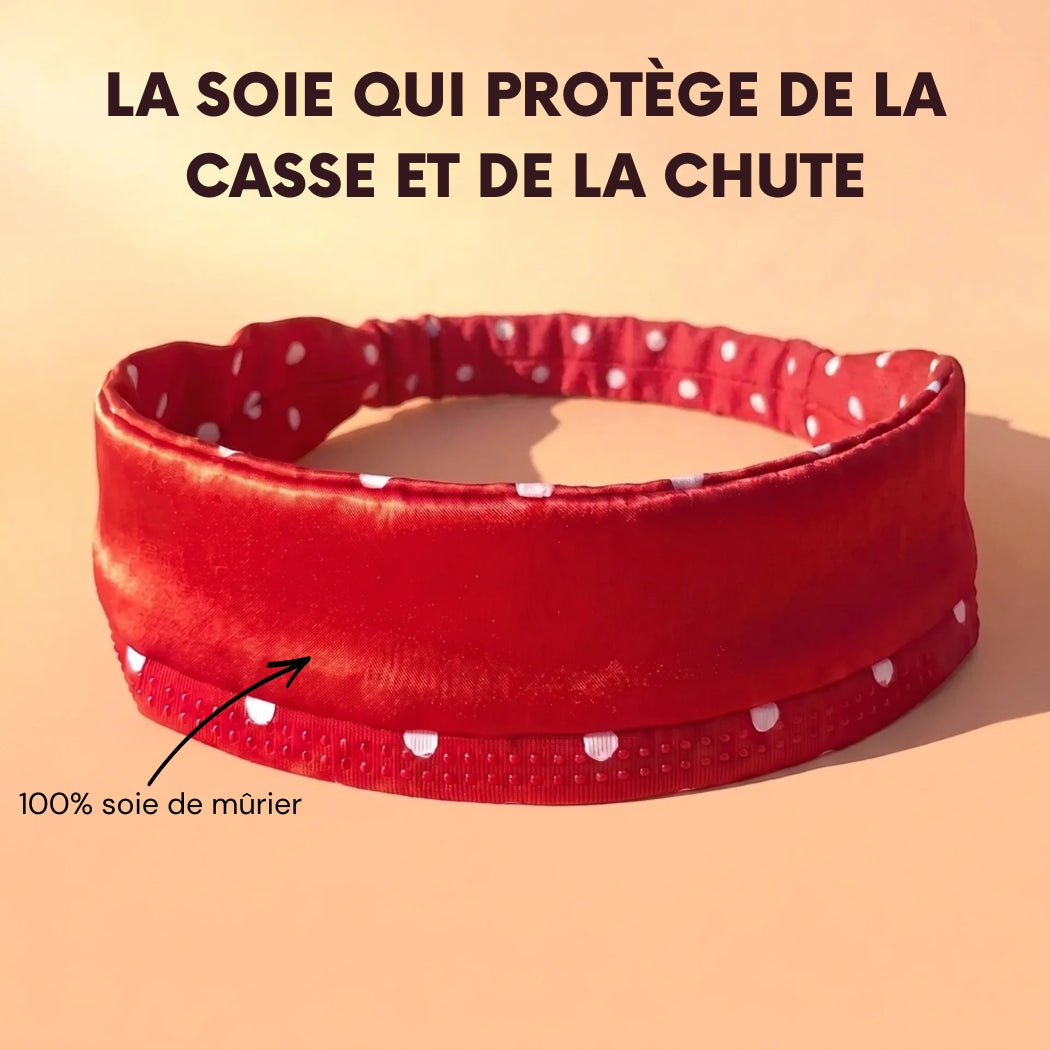Bandeau Intérieur en Soie de Mûrier - protège les baby hairs