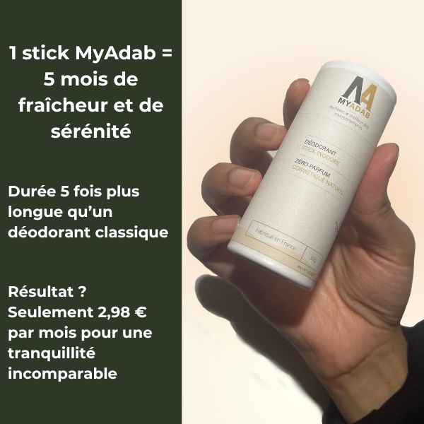 DÉODORANT Sans parfum, 100% naturel
