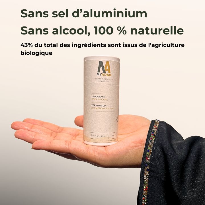 DÉODORANT Sans parfum, 100% naturel
